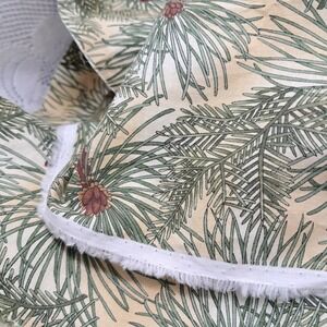 Hoffman Fabrics Evergreen Fabric Pine Cone Print Cotton 1 1/4 Yard